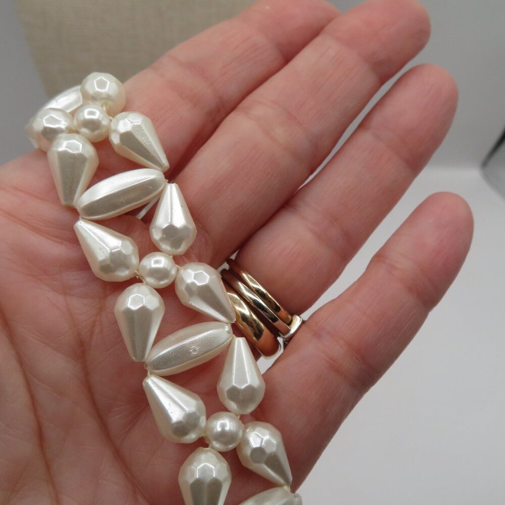 Vintage Hong Kong Faux Pearl Necklace or Belt - Picture 7 of 11